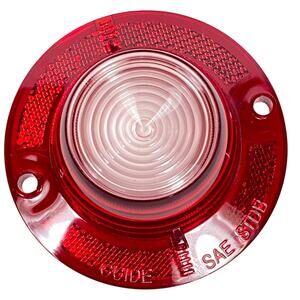 '62 Chevrolet Rear Side Back Up Lens Reverse Red Clear 62C-13454 New